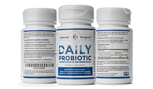 Daily Probiotic 60-Day Supply Time Release Pearls. 6 Billion CFU, Delivers 15X More Good Bacteria- 6 Strains That Relieve Bloated Stomach & Acid Reflux. Daily Intestinal, Digestive & Brain Health - Image 2
