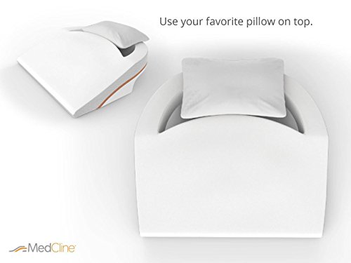 MedCline Advanced Positioning Wedge – No Slide Anti-Acid Reflux/GERD Wedge Pillow for Benefits of Side Sleeping with Incline (Medium Height 5'4" to 5'8" Max Weight 220 lbs) - Image 6