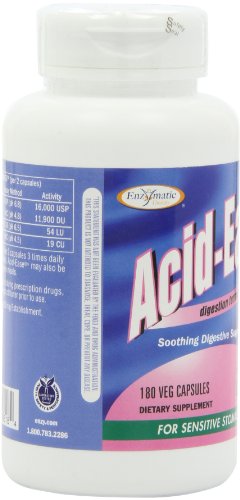 Enzymatic Therapy Acid-Ease Digestion Formula for Sensitive Stomachs, 180 Veg Capsules - Image 7