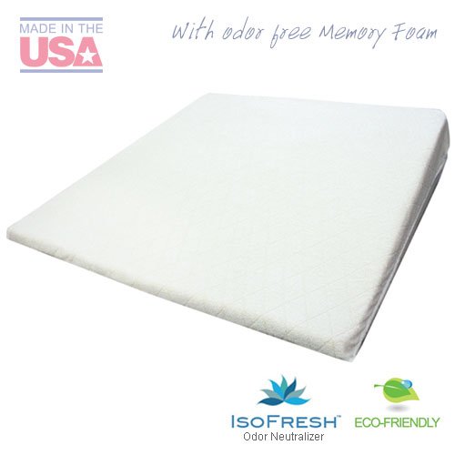 Acid Reflux Wedge Pillow (32"x30"x7") with Memory Foam Overlay and Removable Microfiber Cover "BIG" by Medslant. Recommended size for GERD and other sleep issues. - Image 3