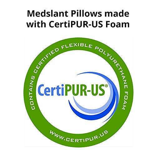 Acid Reflux Wedge Pillow (32"x30"x7") with Memory Foam Overlay and Removable Microfiber Cover "BIG" by Medslant. Recommended size for GERD and other sleep issues. - Image 4