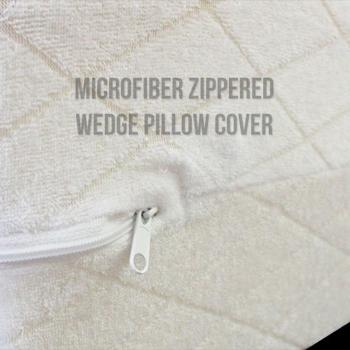 Acid Reflux Wedge Pillow (32"x30"x7") with Memory Foam Overlay and Removable Microfiber Cover "BIG" by Medslant. Recommended size for GERD and other sleep issues. - Image 5