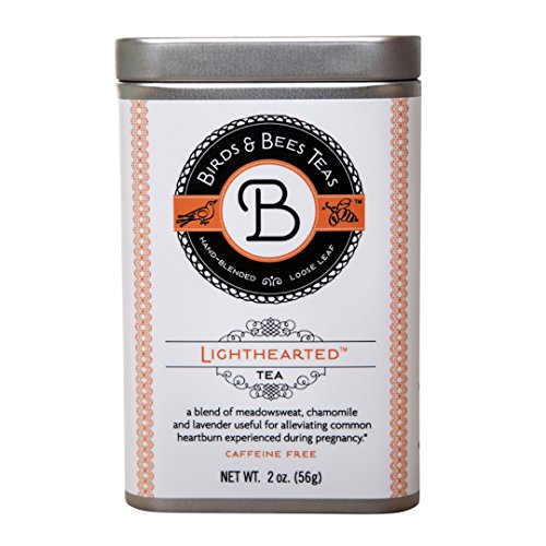 Birds & Bees Teas- Light Hearted Organic Heartburn tea -Cools and soothes Heartburn Discomfort! A Delicious Blend, that is a natural remedy for acid reflux! Best for Pregnant and Breastfeeding Mothers