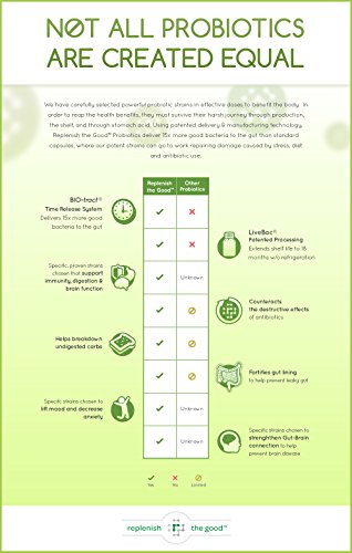 Power Probiotic Extra Strength 60ct 15 Billion CFU, 10 Strains, Kiwi Prebiotic, Time Release, 30-Day Supply. Reduce & Relieve Bloated Stomach & Acid Reflux. Intestinal, Digestive & Brain Health - Image 4