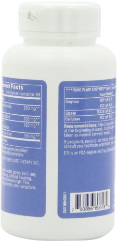 Enzymatic Therapy Acid-Ease Digestion Formula for Sensitive Stomachs, 180 Veg Capsules - Image 5