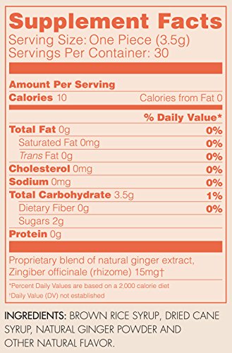 Tummydrops Ginger (bag of 30 individually wrapped drops) - Image 4