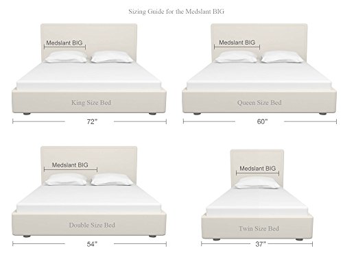 Acid Reflux Wedge Pillow (32"x30"x7") with Memory Foam Overlay and Removable Microfiber Cover "BIG" by Medslant. Recommended size for GERD and other sleep issues. - Image 7