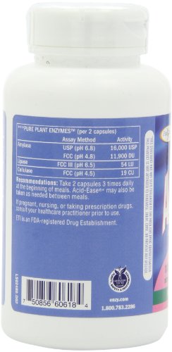 Enzymatic Therapy Acid-Ease Digestion Formula for Sensitive Stomachs, 180 Veg Capsules - Image 6